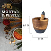 Thyme & Table Acacia Wood Mortar & Pestle EasyOptionXY LLC