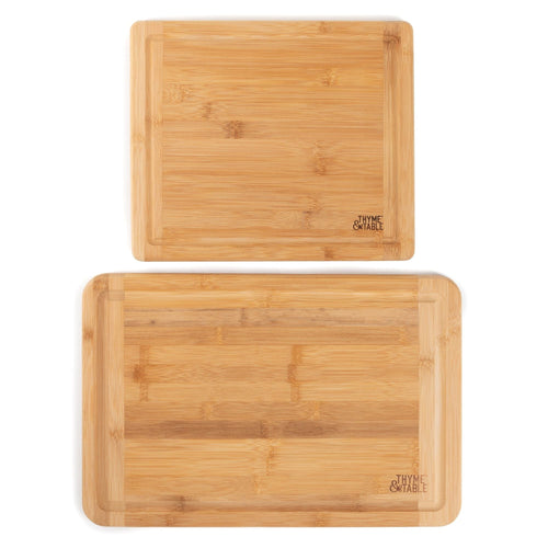 Thyme & Table Knife Friendly Bamboo Cutting Board, 2 Pack EasyOptionXY LLC