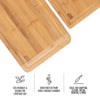 Thyme & Table Knife Friendly Bamboo Cutting Board, 2 Pack EasyOptionXY LLC