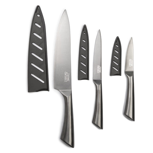Thyme & Table Non-Stick Coated High Carbon Stainless Steel Carbon Chef's Knives, 3 Piece Set EasyOptionXY LLC