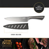 Thyme & Table Non-Stick Coated High Carbon Stainless Steel Carbon Chef's Knives, 3 Piece Set EasyOptionXY LLC