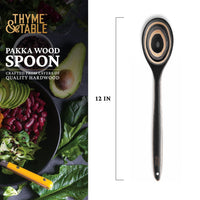 Thyme & Table Pakka Wood Spoon, Black EasyOptionXY LLC
