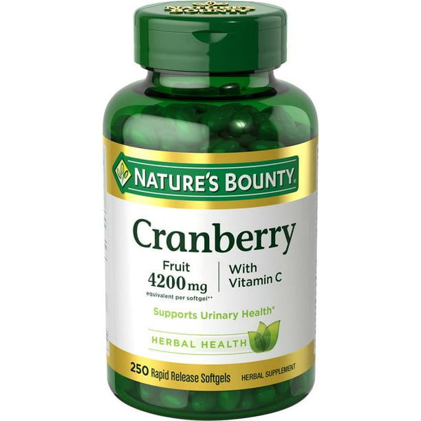 Nature's Bounty Cranberry Supplement with Vitamin C; 4200 mg; 250 Count EasyOptionXY LLC