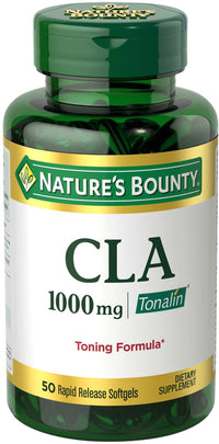 Nature's Bounty CLA Tonalin Softgels; 1000 mg; 50 Count EasyOptionXY LLC