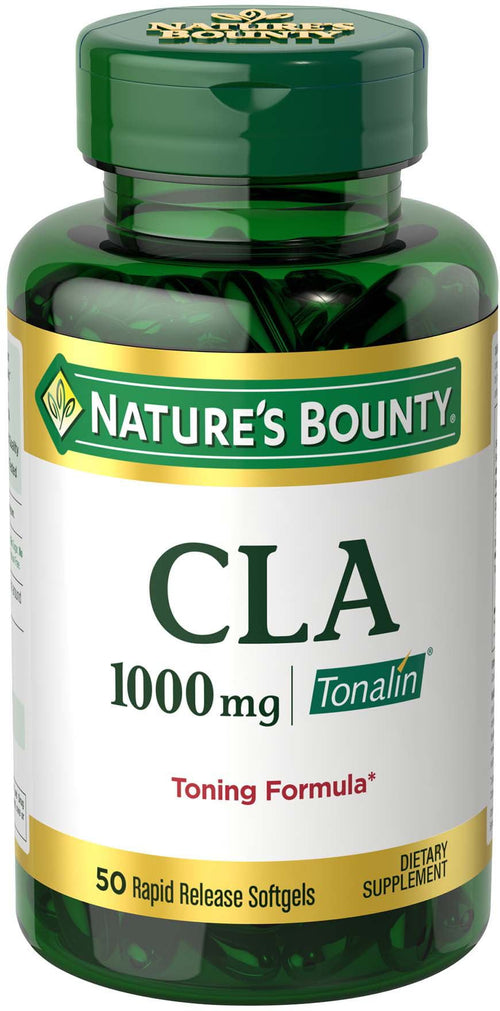 Nature's Bounty CLA Tonalin Softgels; 1000 mg; 50 Count EasyOptionXY LLC