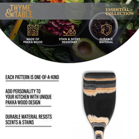 Thyme & Table Pakka Wood Turner, Black EasyOptionXY LLC