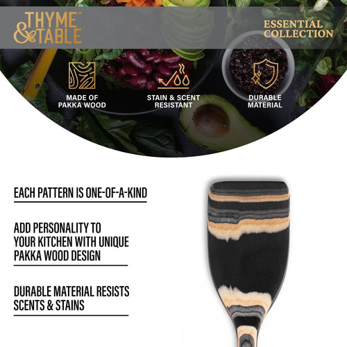 Thyme & Table Pakka Wood Turner, Black EasyOptionXY LLC