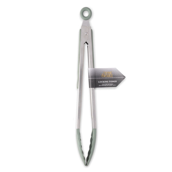 Thyme & Table Silicone Locking Tongs, Sage EasyOptionXY LLC