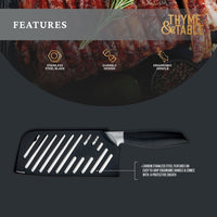 Thyme & Table Stainless Steel Damascus Cleaver with Protective Sheath EasyOptionXY LLC