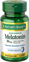 Nature's Bounty Melatonin Sleep Aid Tablets; 10 mg; 45 Count EasyOptionXY LLC
