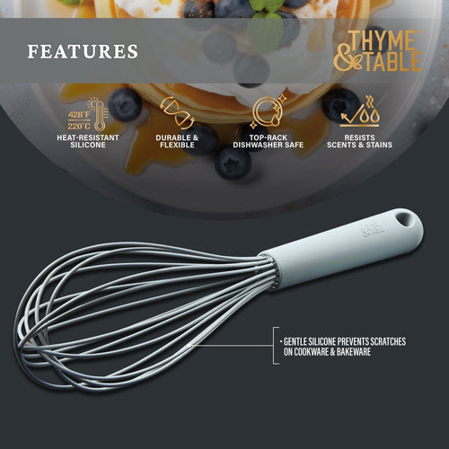 Thyme & Table Silicone Whisk, Gray EasyOptionXY LLC