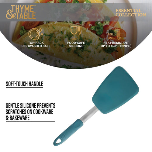 Thyme & Table Food-Safe Silicone Large Turner, Green EasyOptionXY LLC