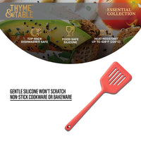 Thyme & Table Silicone Slotted Turner, Coral EasyOptionXY LLC