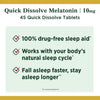 Nature's Bounty Melatonin Sleep Aid Tablets; 10 mg; 45 Count EasyOptionXY LLC