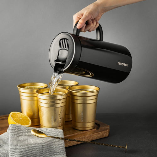 Thyme & Table 64oz Double Wall Stainless Steel Pitcher with Splash Proof Lid & Non-Slip Base EasyOptionXY LLC