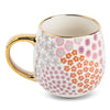 Thyme & Table Stoneware Gold Floral 16oz Coffee Mug EasyOptionXY LLC