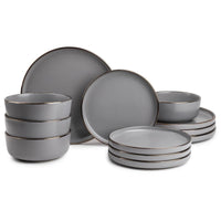 Thyme & Table Dinnerware Ava Stoneware, 12 Piece Set EasyOptionXY LLC
