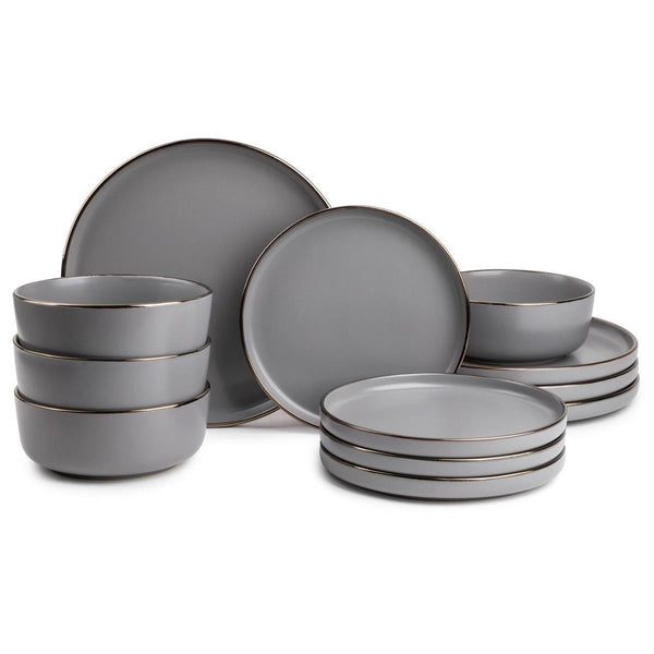 Thyme & Table Dinnerware Ava Stoneware, 12 Piece Set EasyOptionXY LLC