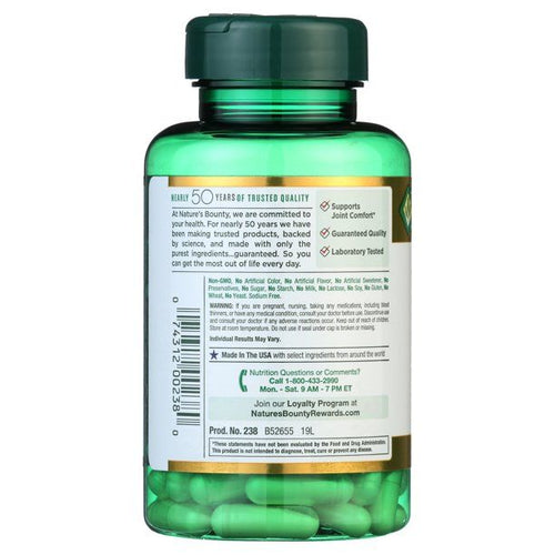 Nature's Bounty Glucosamine Chondroitin Capsules; 110 Count EasyOptionXY LLC