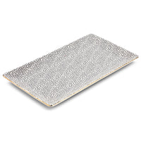 Thyme & Table Stoneware Rectangular Serve Platter, Dot EasyOptionXY LLC
