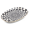 Thyme & Table Stoneware Oval Serve Platter, Medallion EasyOptionXY LLC