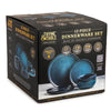 Thyme & Table 12-Piece Stoneware Dinnerware Set, Atlantic Blue EasyOptionXY LLC