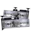 Spyder Chevy C/K Series 1500/2500 88-99/Chevy Tahoe 95-99Crystal Glass Headlights Chrm HD-YD-CCK88-C OffRoadUSA.com