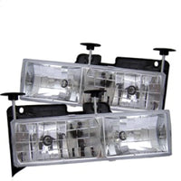 Spyder Chevy C/K Series 1500/2500 88-99/Chevy Tahoe 95-99Crystal Glass Headlights Chrm HD-YD-CCK88-C OffRoadUSA.com