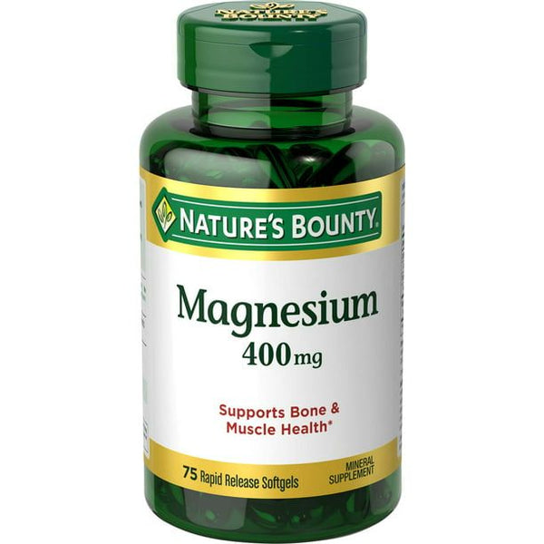 Nature's Bounty Magnesium Rapid Release Softgels; 400 mg; 75 Count EasyOptionXY LLC