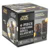 Thyme & Table 4-Piece 20oz Tortoise Brown Drinking Glass Set EasyOptionXY LLC