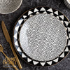 Thyme & Table Black & White Dot Stoneware Plate EasyOptionXY LLC