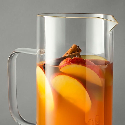 Thyme & Table 60oz Glass Pitcher with Gold Rim EasyOptionXY LLC