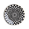 Thyme & Table Dinnerware Black & White Medallion Stoneware Round Salad Plate EasyOptionXY LLC
