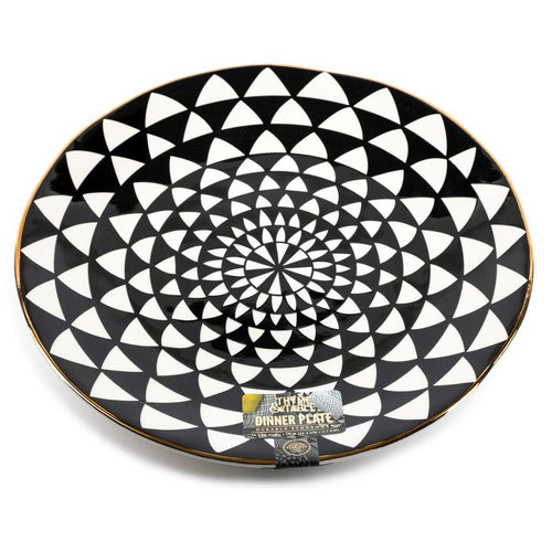 Thyme & Table Dinner Medallion, Black and White EasyOptionXY LLC