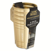 Thyme & Table 4-Pack Gold 17oz Party Cups EasyOptionXY LLC