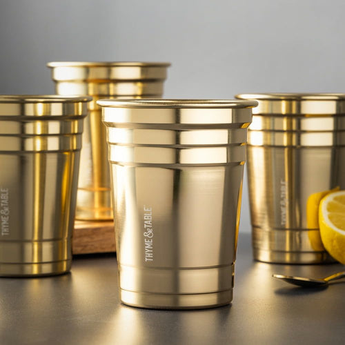Thyme & Table 4-Pack Gold 17oz Party Cups EasyOptionXY LLC