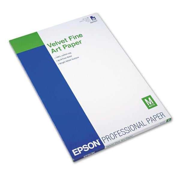 Epson Fine Art - Velvet - Super B (13 in x 19 in) - 260 g/m - 20 sheet(s) paper - for Stylus Pro 4900 Spectro_M1; SureColor P400, P5000, P800, SC-P20000, P400, P600, T7200 EasyOptionXY LLC