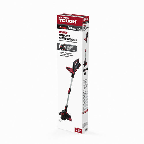 Hyper Tough 20V Max Cordless 12-inch String Trimmer, HT21-401-003-02 EasyOptionXY LLC