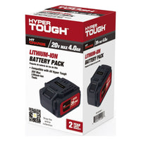 Hyper Tough 20V Max 4.0Ah Battery Pack, HT21-401-003-11 EasyOptionXY LLC