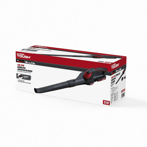 Hyper Tough 20V Max Battery Powered Cordless 130 mph Leaf Sweeper, HT21-401-003-05 EasyOptionXY LLC