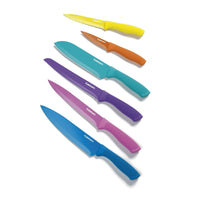 Cuisinart 12-Piece Ceramic Coated Color Knife Set with Blade Guards, C55-12PCGW EasyOptionXY LLC