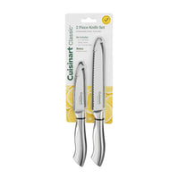 Cuisinart Classic 2pc Stainless Steel Utility Paring Knife Set, CE88SS-2PUT3 EasyOptionXY LLC