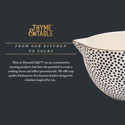 Thyme & Table 5-Piece Ceramic Measuring Bowl Set EasyOptionXY LLC