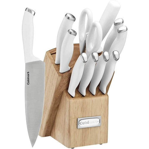 Cuisinart C77SSW12P Color Pro Collection 12-Pieces Block Cutlery Set - White EasyOptionXY LLC