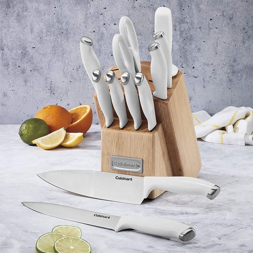 Cuisinart C77SSW12P Color Pro Collection 12-Pieces Block Cutlery Set - White EasyOptionXY LLC