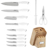 Cuisinart C77SSW12P Color Pro Collection 12-Pieces Block Cutlery Set - White EasyOptionXY LLC