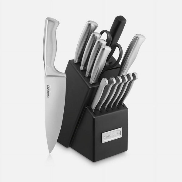 Cuisinart 15pc Stainless Steel Hollow Handle Cutlery Block Set EasyOptionXY LLC