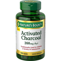 Nature's Bounty Activated Charcoal Dietary Supplement Capsules; 260 mg; 100 Count EasyOptionXY LLC
