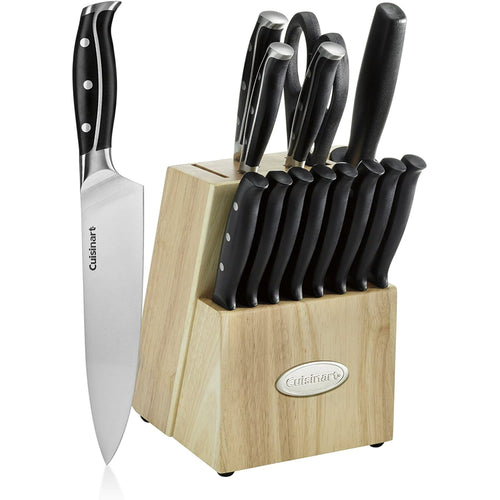 Cuisinart C77TRN-15P Nitrogen Collection 15-Piece Knife Block Set, Black EasyOptionXY LLC