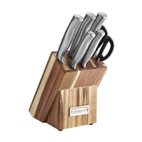 Cuisinart C77SS7P 7 Pc. Stainless Prep Set in Acacia Wood Block EasyOptionXY LLC